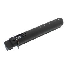 Angled view: AK-Builder AK47/AK74 commercial 6061 T6 hard anodized buffer tube, rubber cap.