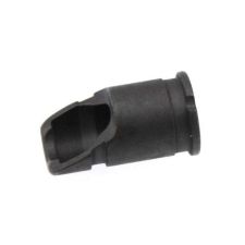 AK-Builder black oxide slant brake, machined profile with rear cut.