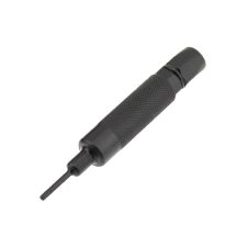 Angled view of AK-Builder 2.5mm black oxided punch with hex head, for Yugo pins.