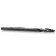 Side view of an uncoated 2.5mm screw machine drill bit.