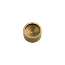 AK-Builder PSL Brass Barrel Press Puck, circular brass, top view.