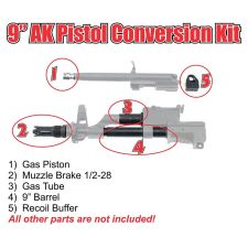 9" AK-PISTOL PARTS CONVERSION KIT 7.62X39, E4-14
