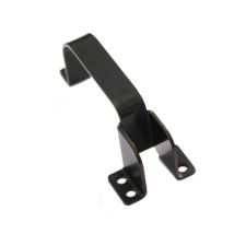 Angled view of AK-Builder undrilled AKM trigger guard, .063" 4130 steel, black oxide.
