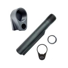 TDI  AK M4 STOCK ADAPTER FOR YUGO M70 NPAP AND OPAP + MIL STD TUBE CASTLE NUT AND A QD PLATE, P3-11