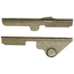 AK-Builder 4130 annealed lower bolt guide rails, in the white, with undrilled mag stabilizers.