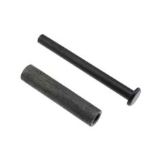 AK-Builder Bulgarian-style center support sleeve and rivet for 1mm receivers, heat treated alloy steel.