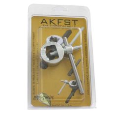 Black finish AKFST Heavy Duty Front Sight Tool sealed in clear retail package.