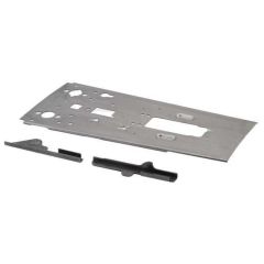 Angled view of Polish Underfolder 4130 steel flat in the white with bolt guide rails.