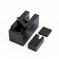 AK-Builder Trigger Guard Riveting Jig, black oxide finish, with detached components.