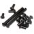 AK-Builder AK Rivet Set, black oxide coated, showing various lengths and head styles.