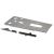 Angled view of Polish Underfolder 4130 steel flat in the white with bolt guide rails.