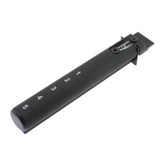 AK-Builder AK47-AK74 6061 T6 hard anodized buffer tube, 5 positions, rubber cap.