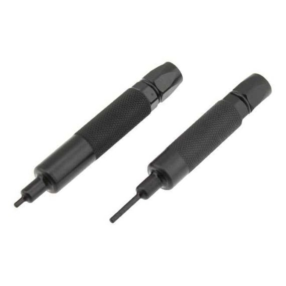 AK-Builder 2.5mm black oxided punch set, starter and long tools.