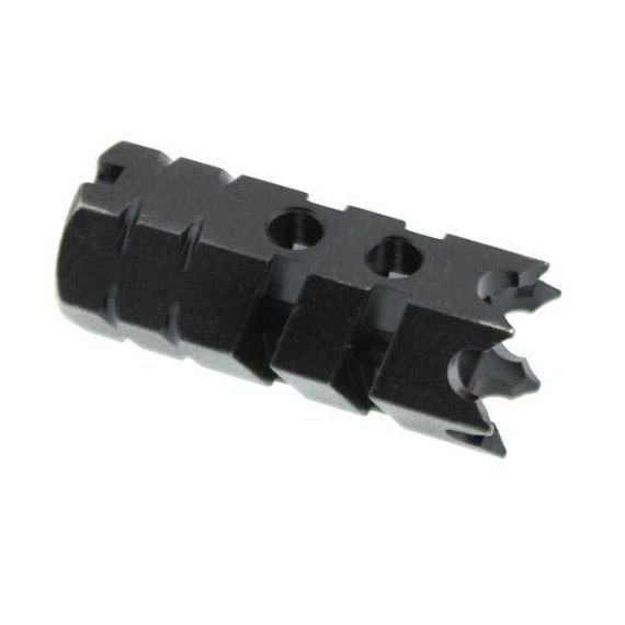 AR-15 1/2-28 SPIKED MUZZLE BRAKE/COMPENSATOR, N-43