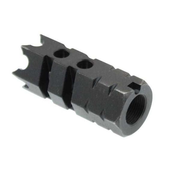 AR-15 1/2-28 SPIKED MUZZLE BRAKE/COMPENSATOR, N-43