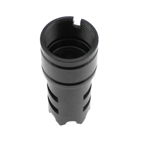 Black oxided 4140 steel Yugo M92/M85 26mm LH Fishbone Brake with detent notch.