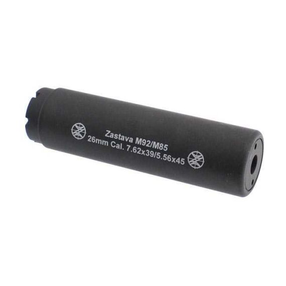 YUGO M92/M85 PAP ZASTAVA 5" FAKE SUPPRESSOR BLACK ANODIZED, L1-41
