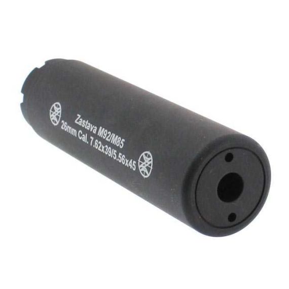 YUGO M92/M85 PAP ZASTAVA 5" FAKE SUPPRESSOR BLACK ANODIZED, L1-41