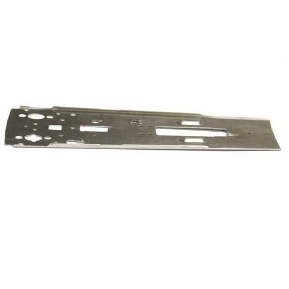 Polish Underfolder 4130 steel receiver flat and bolt guide rails, in the white.