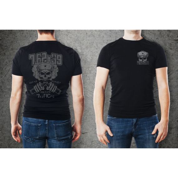 RUSSIAN REAPER: 7.62X39 AMMO SKULL T-SHIRT, SH-41