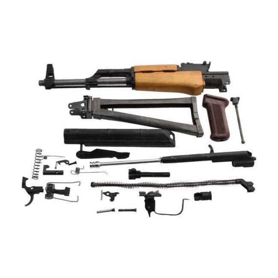 AK-Builder Khyber Pass AK-47 demilled 7.62x39 parts kit with 16-inch US barrel, triangle stock.