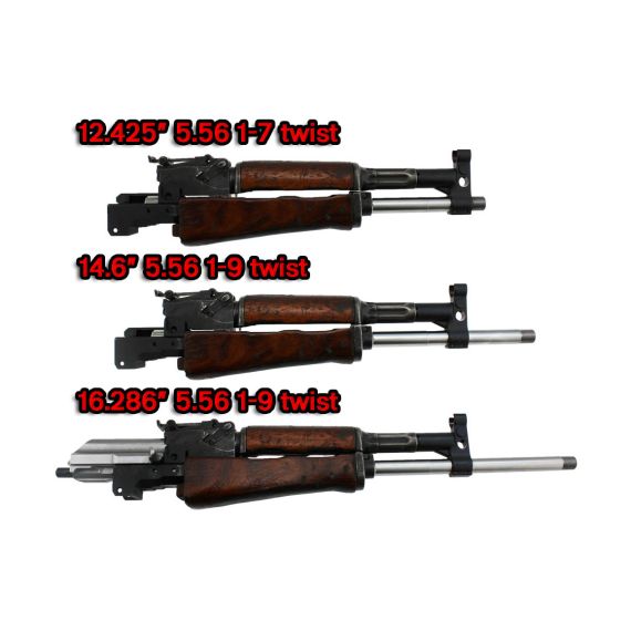 12.425" 5.56 NATO 1-7 TWIST AK-102 US NON-CHROME BARREL, M-14