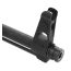 Close-up of AK-Builder Barrel Nut, 14x1 LH, on black finished AK barrel muzzle.