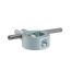 Angled view of AK-Builder AKFST Heavy Duty Front Sight Tool, bright machined body, robust windage and elevation rods.