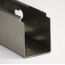 AK-Builder formed receiver flat, in the white, with heart-shaped lightening cut. Angled view.