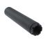 Black anodized Yugo M92/M85 barrel extension, with visible 26mm LH internal threading.