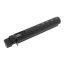 Angled view: AK-Builder AK47/AK74 commercial 6061 T6 hard anodized buffer tube, rubber cap.