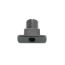 AK-Builder black oxided steel AK pistol grip nut, with threaded stud.