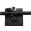 AK-Builder black anodized Yugo M72 pin removal block with gas block secured by bolt.