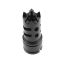 Black oxided Yugo M92/M85 26mm LH brake with castellated end and horizontal slots.