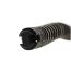 Angled close-up of AK-Builder AK Recoil Spring Retainer's black cap and spring.