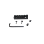 TDI  PICATINNY RAIL WITH MLOK INTERFACE ALUMINUM BLACK 3 SLOTS, P3-31