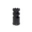 FOUR SLOT MUZZLE BRAKE WITH 14MM-1 LH THREADS, C1-31