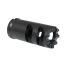 FOUR SLOT MUZZLE BRAKE WITH 14MM-1 LH THREADS, C1-31